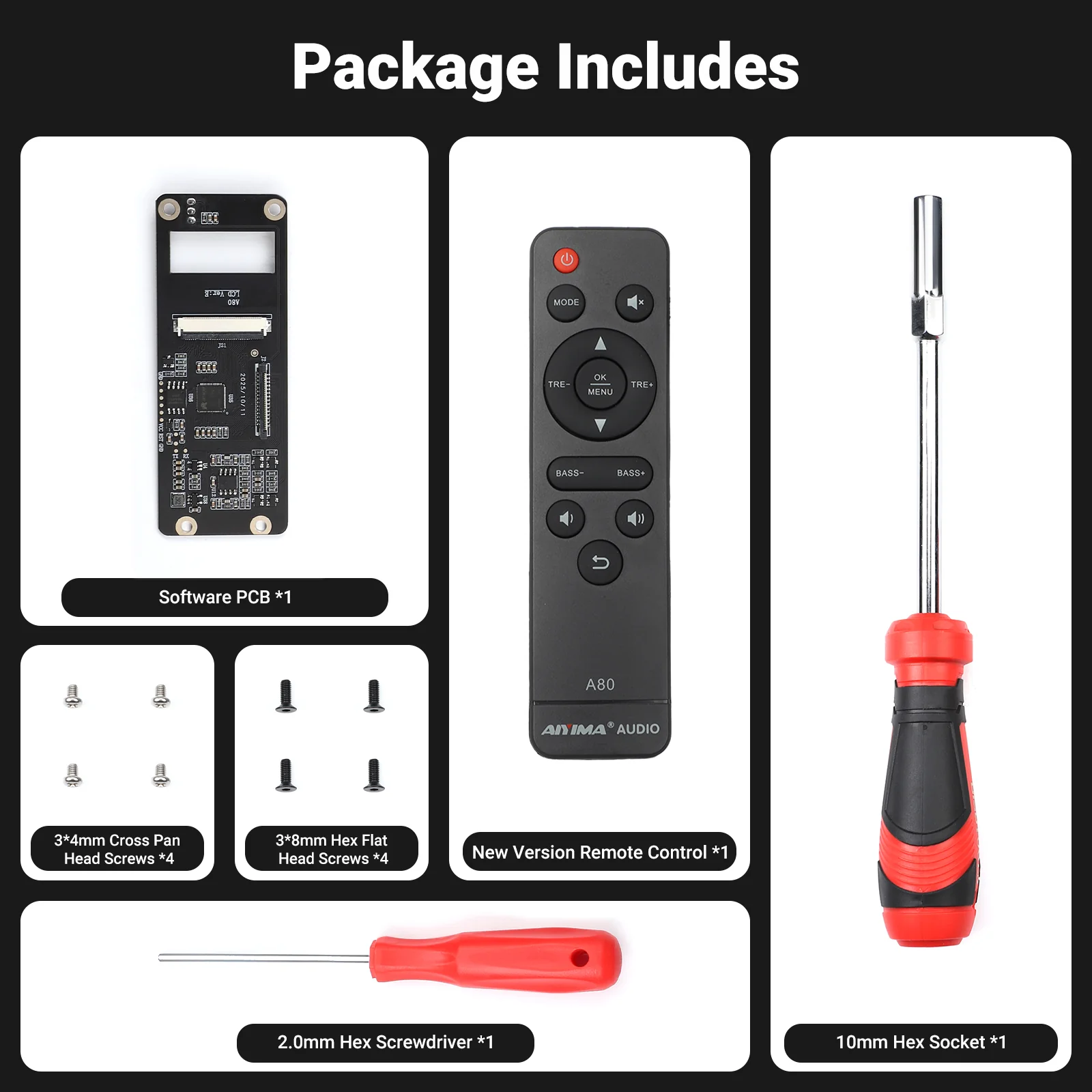 AIYIMA A80 Power amplifier Software board and remote control Upgrade firmware - Image 5