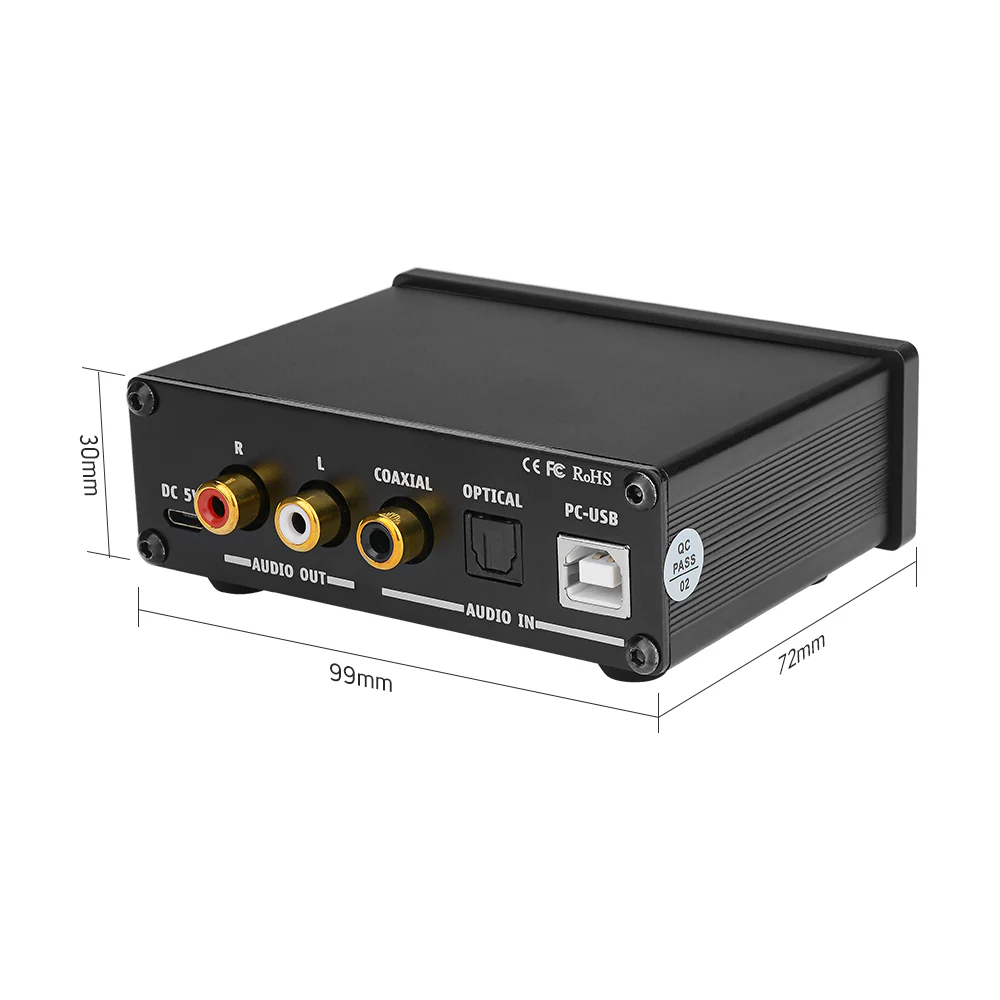 AIYIMA DAC A2 | Headphone Amplifier | Digital Audio Decoder | Hifi Stereo Bass Amplifier - Image 7